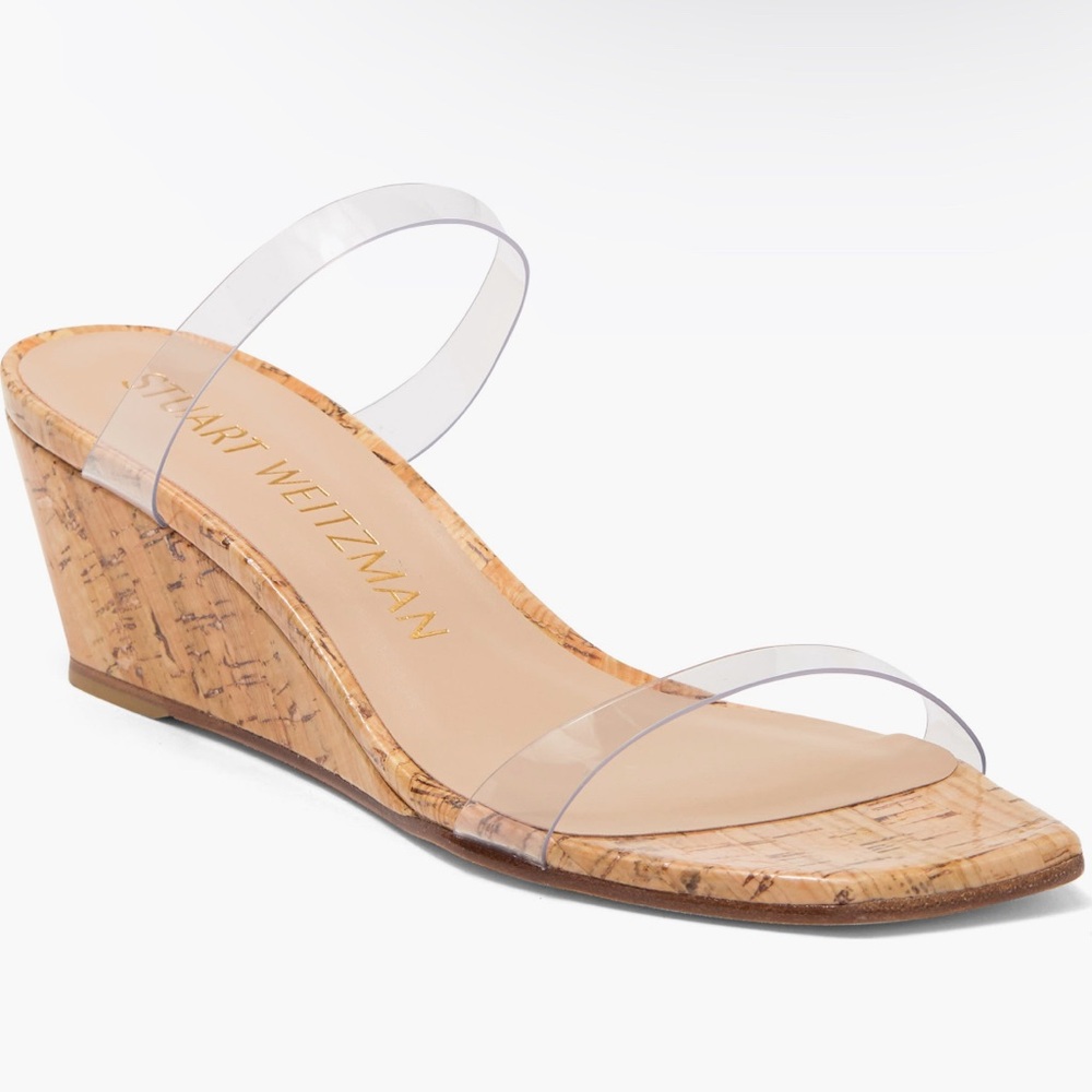 Stuart Weitzman Aleena 50 Wedge Sandal, size EU 40 / US 9.5, new